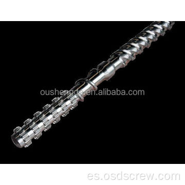 Barril de tornillo extrusor único bimetálico de 20 mm para máquina extrusora de plástico fabricante de zhoushan COLMONOY Stellite BIMETALLIC